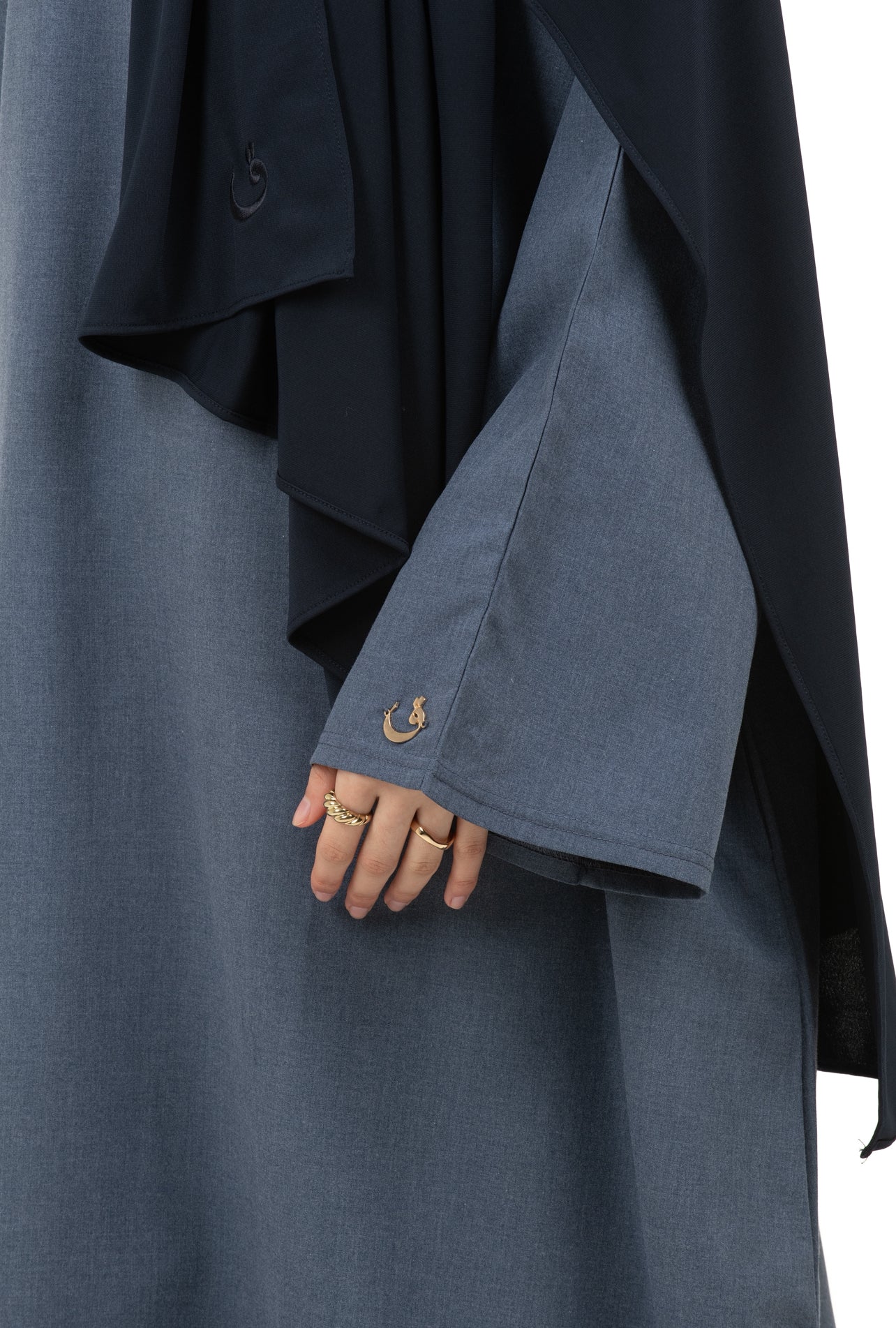 Dark blue abaya