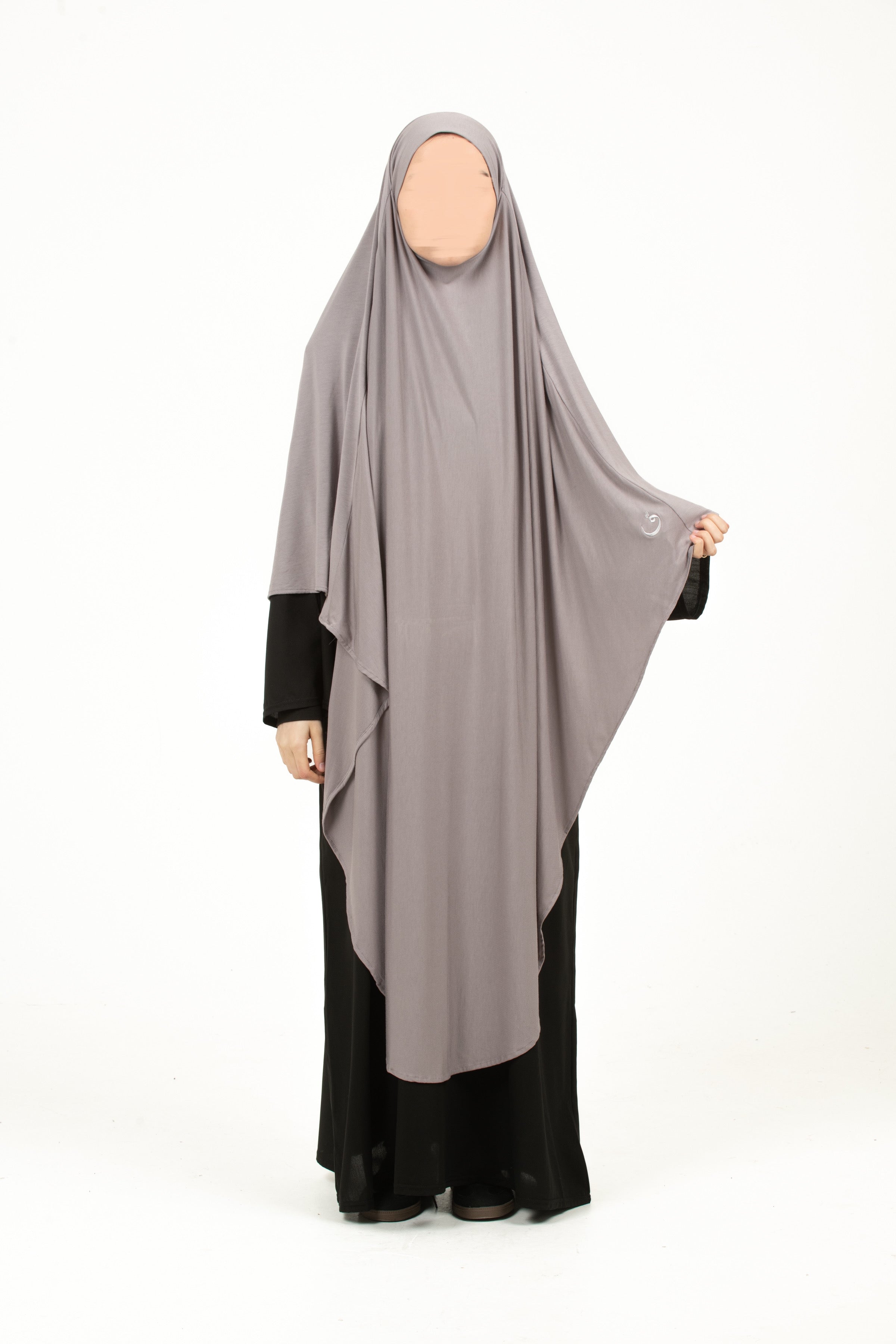 Moon-Grey Maxi Khimar