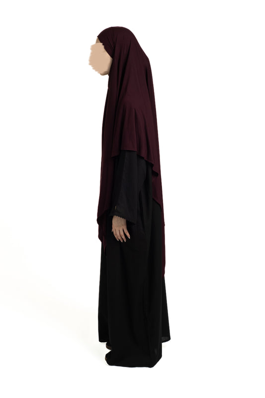 Burgundy Regular Khimar