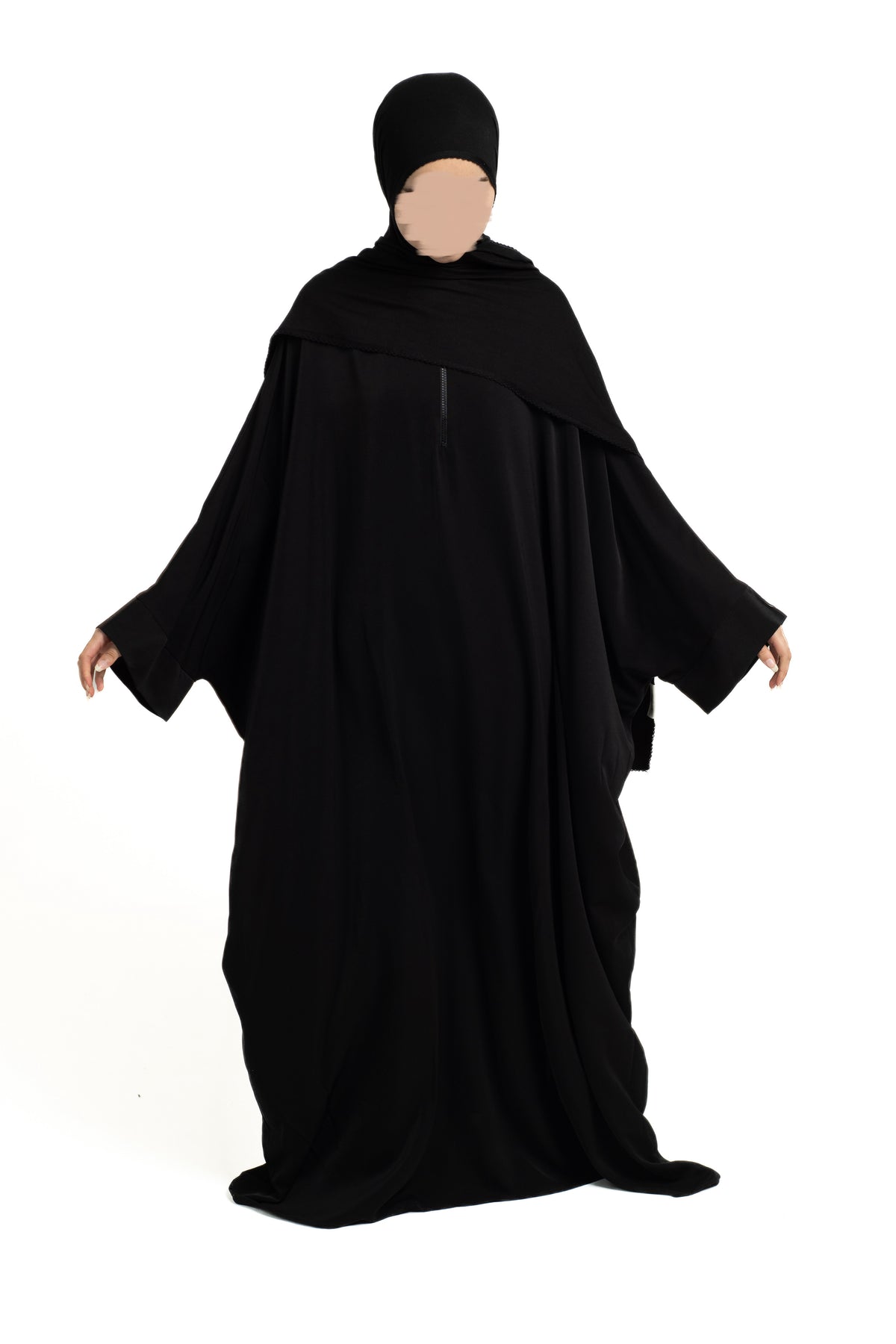 Black batwing abaya