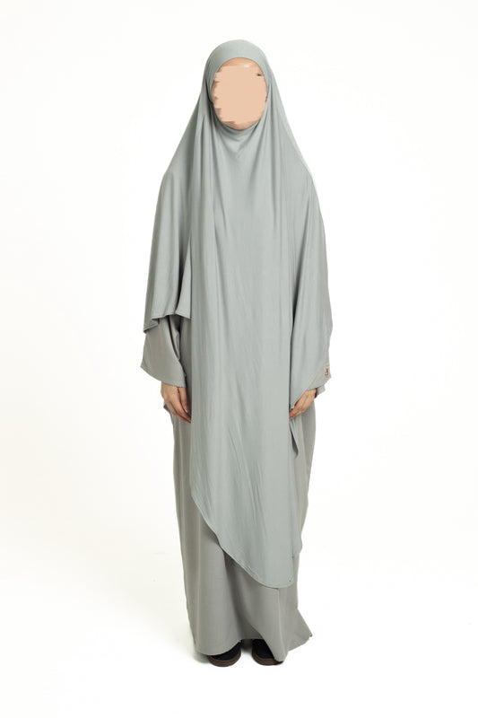 Seal blue maxi khimar