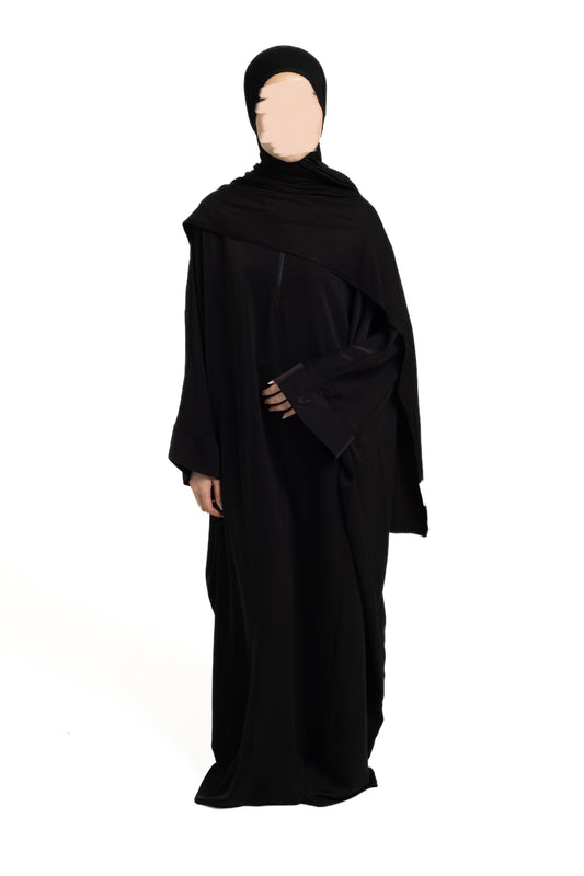 Black batwing abaya