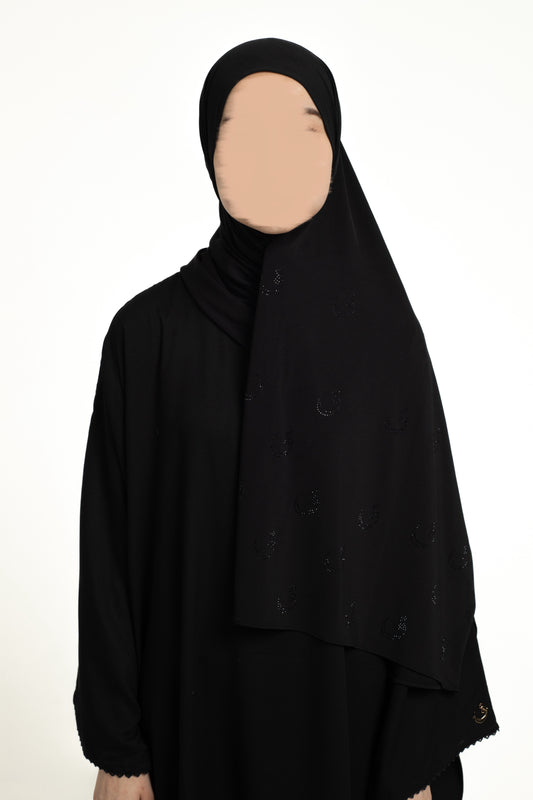 Black Rhinestone Jersey