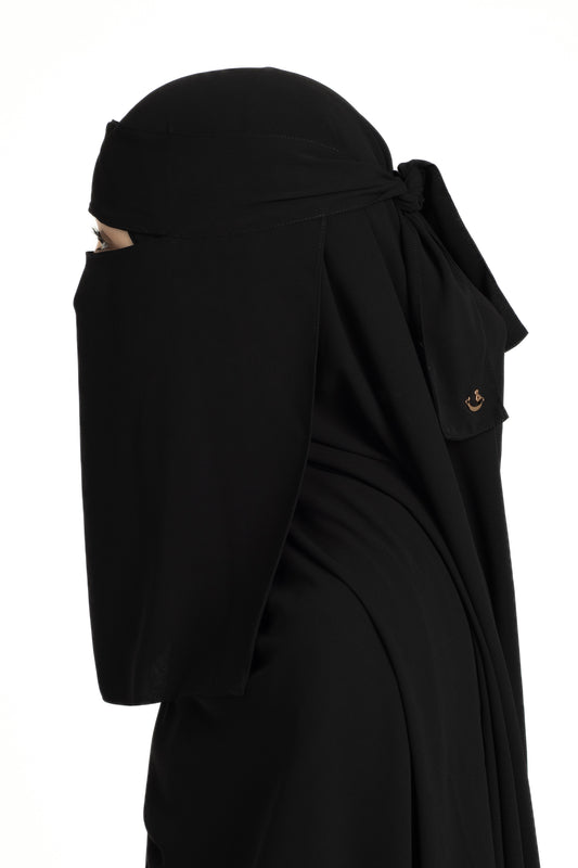 Black niqab set