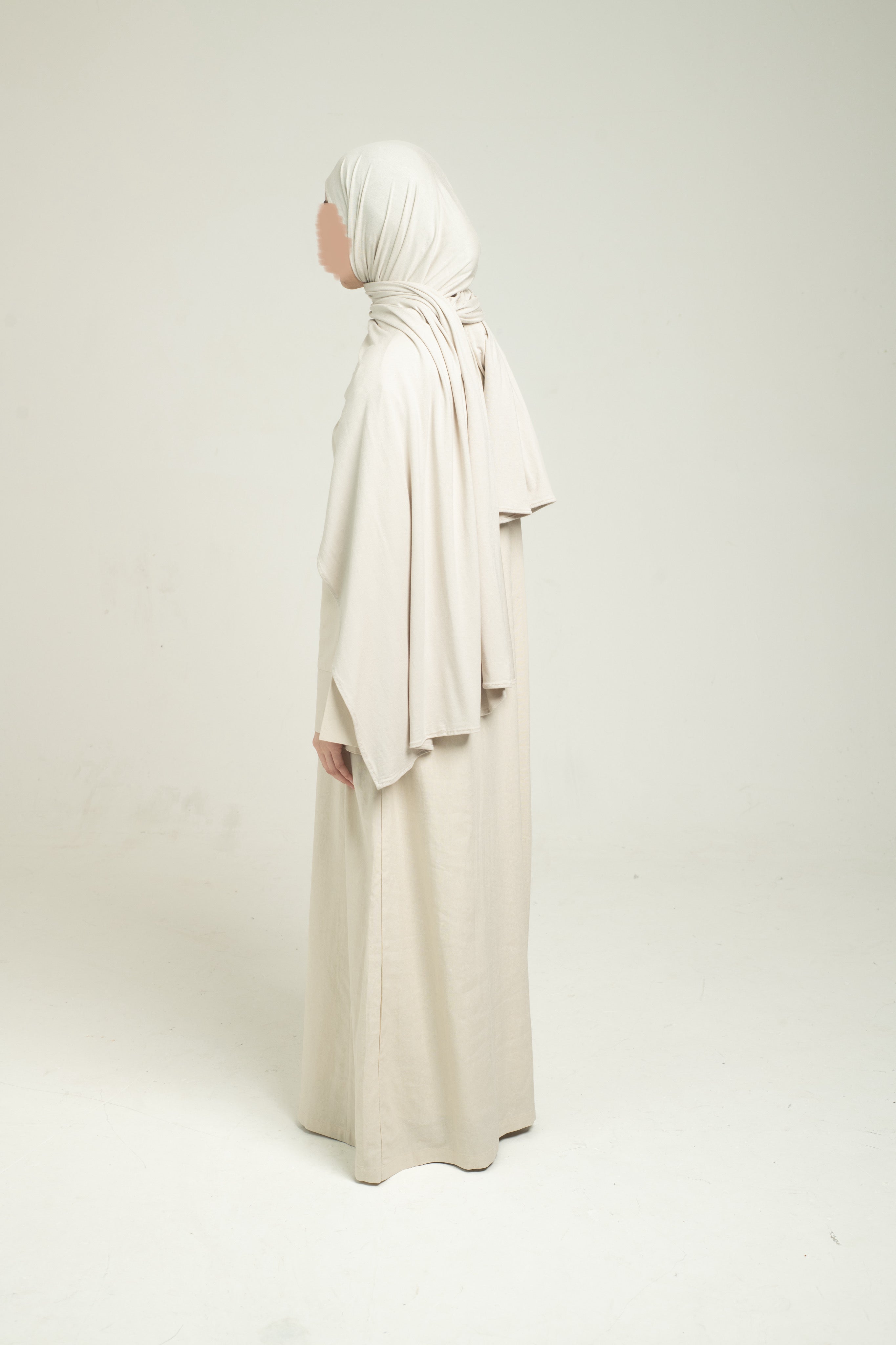 Linen Abaya - Dried clay