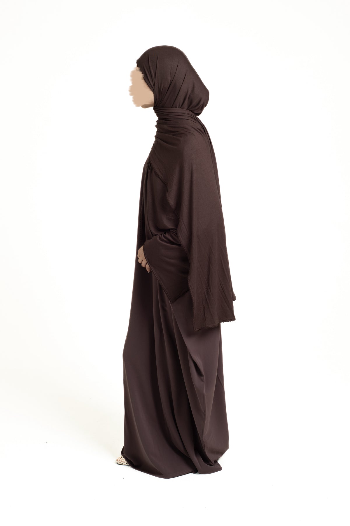 Dried fig batwing abaya