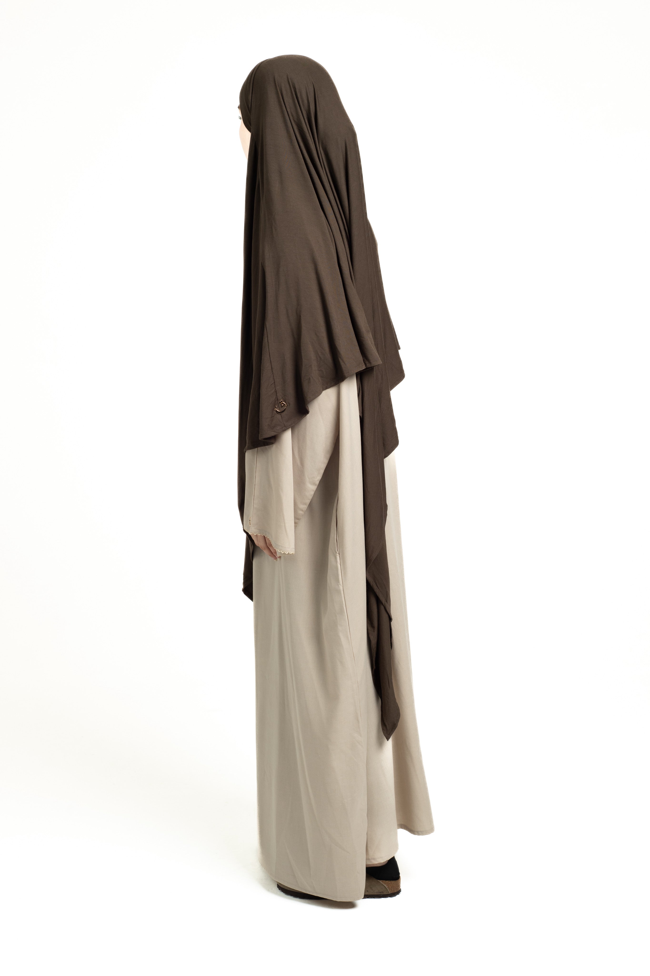 Olive brown regular Khimar