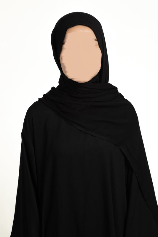 Black modal hijab