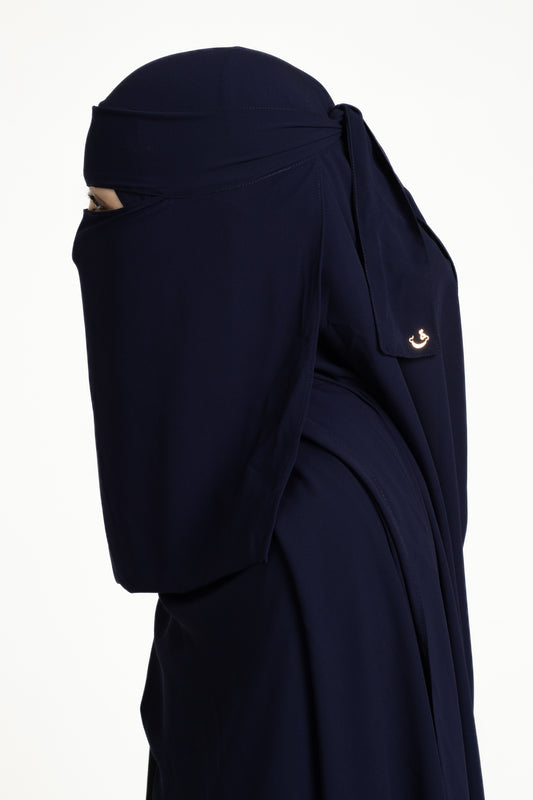 Deep navy niqab set