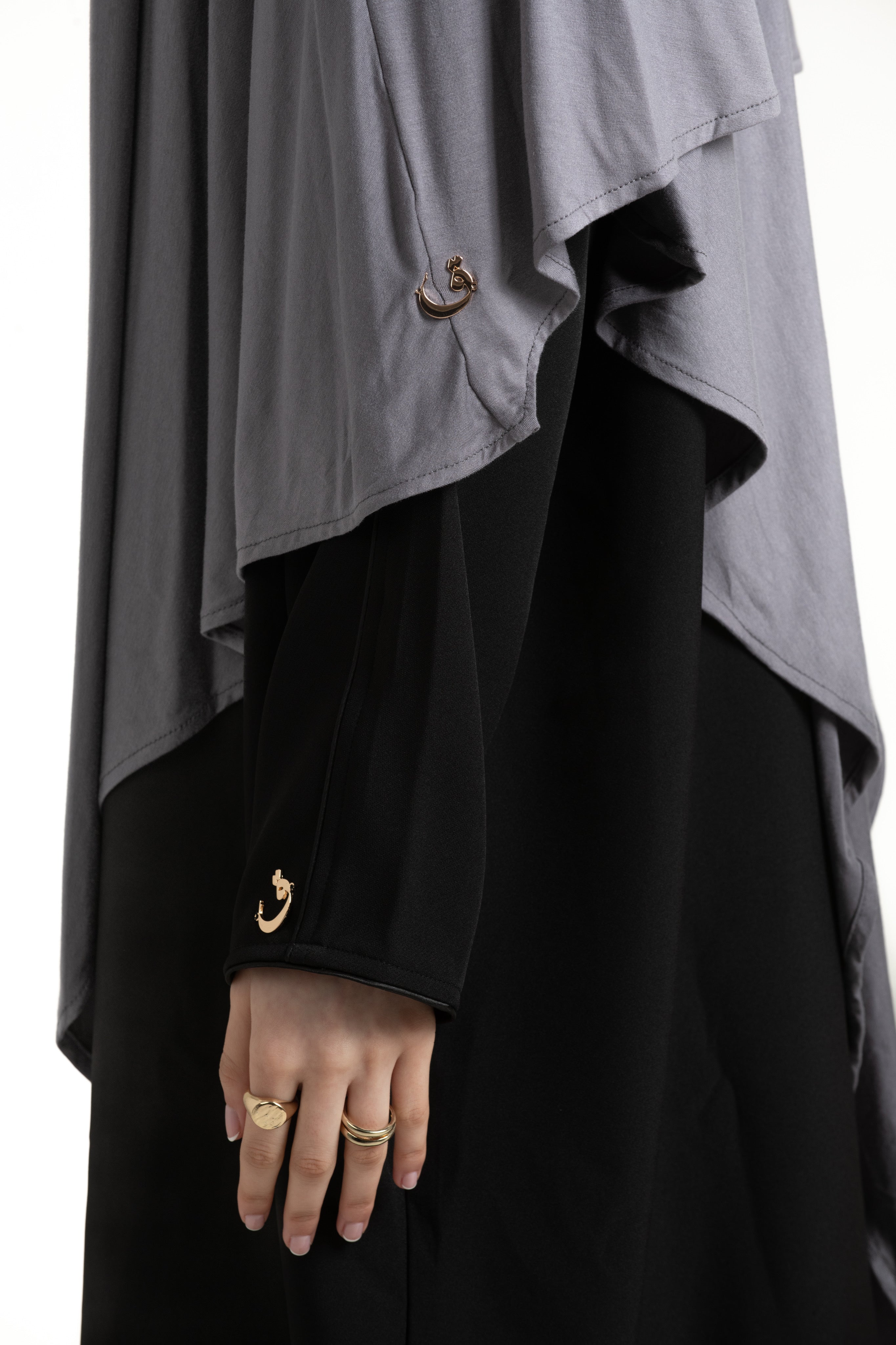 Moon-Grey Regular Khimar