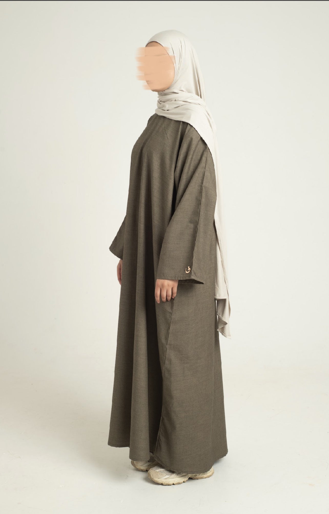Khaki brown abaya