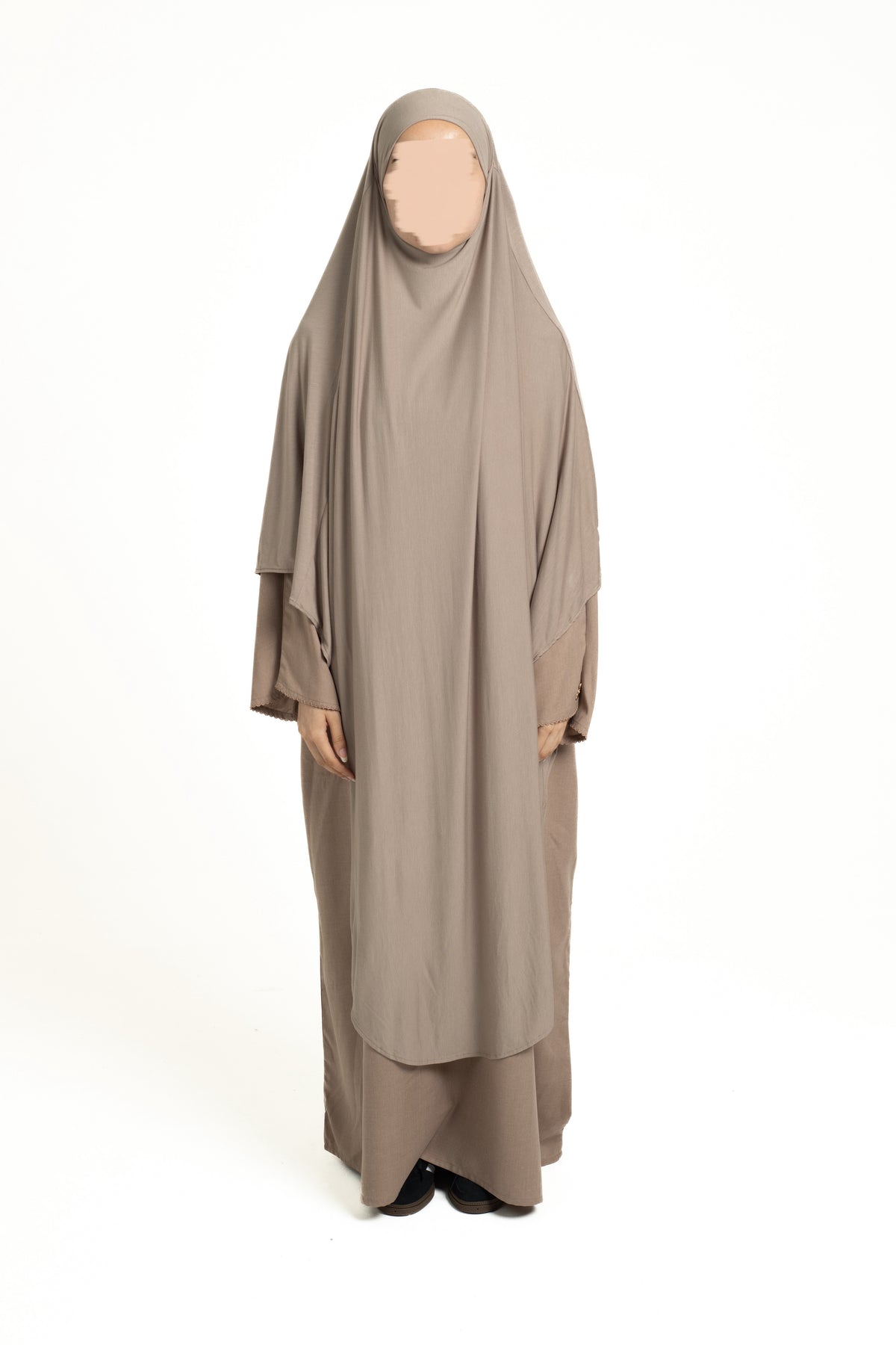 Light mocha maxi khimar