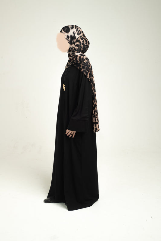 Linen Abaya - Black
