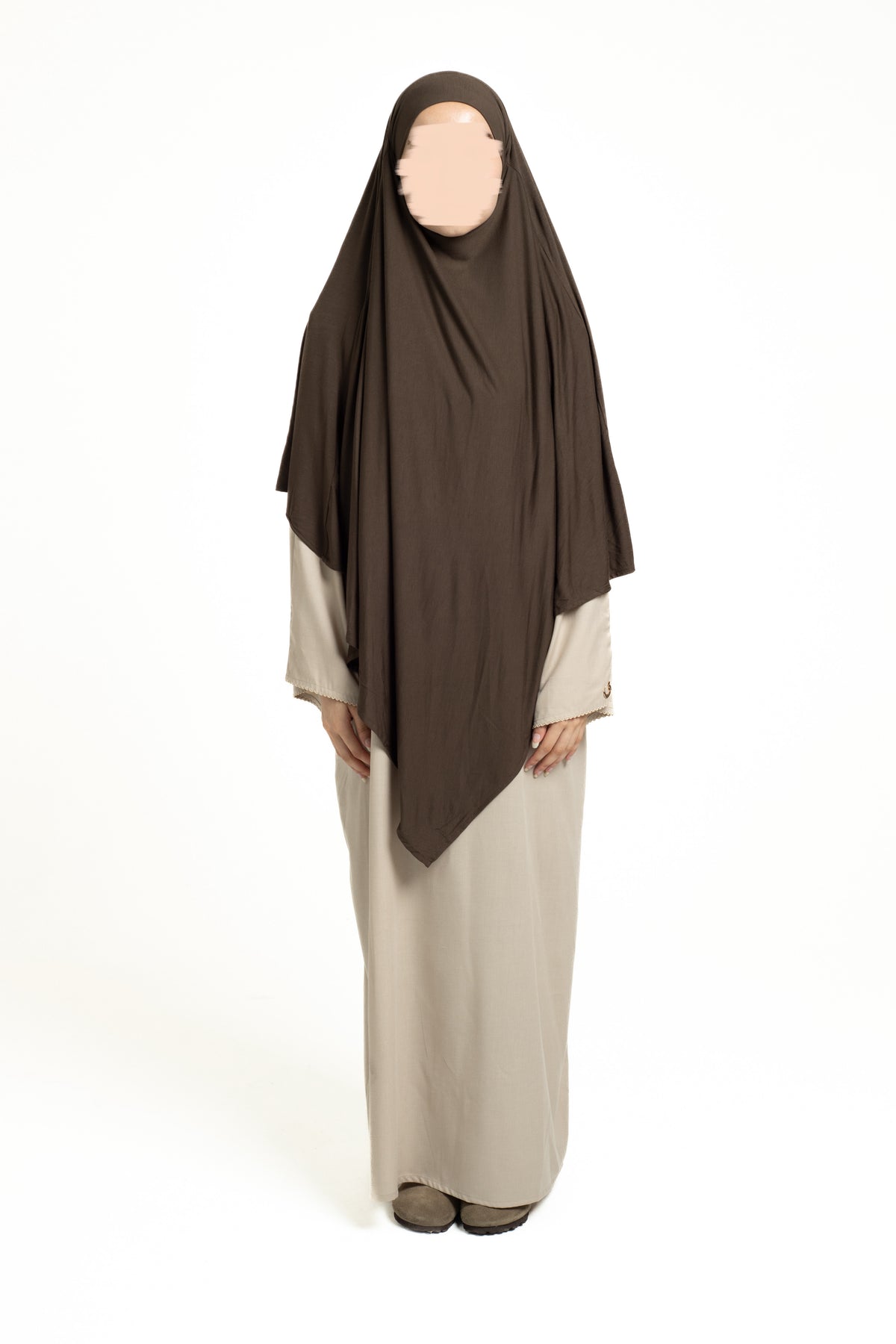 Olive brown regular Khimar