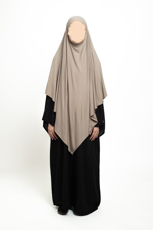 Light mocha Regular Khimar