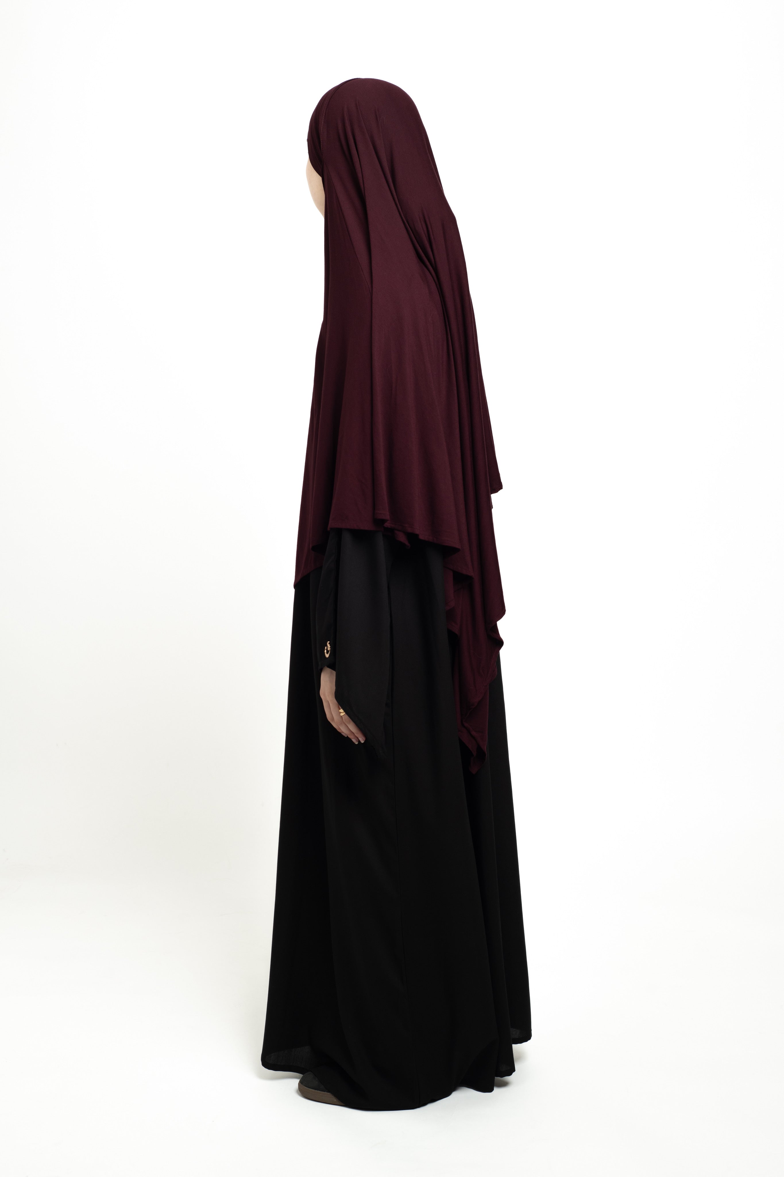 Burgundy Short Diamond Khimar