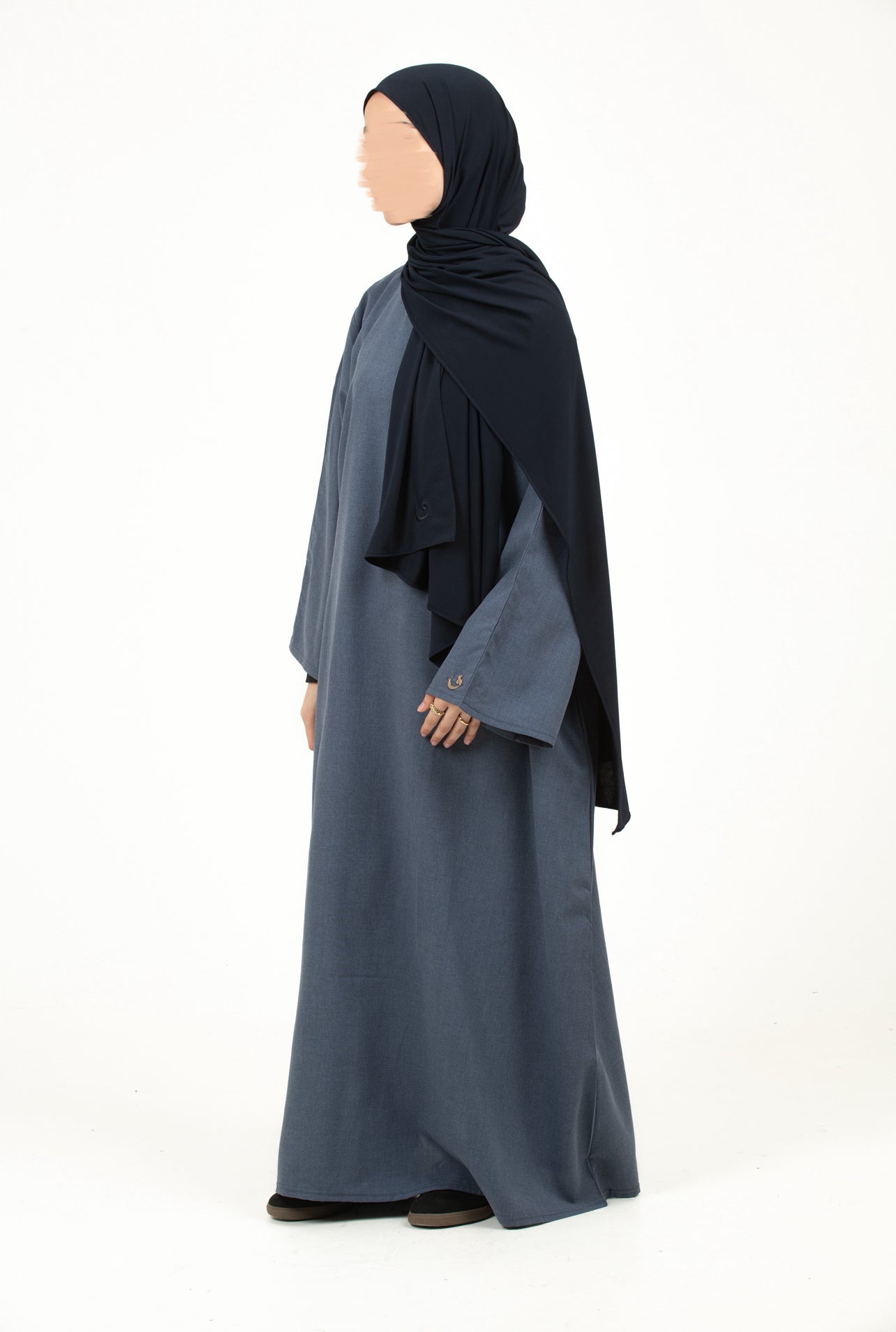Dark blue abaya