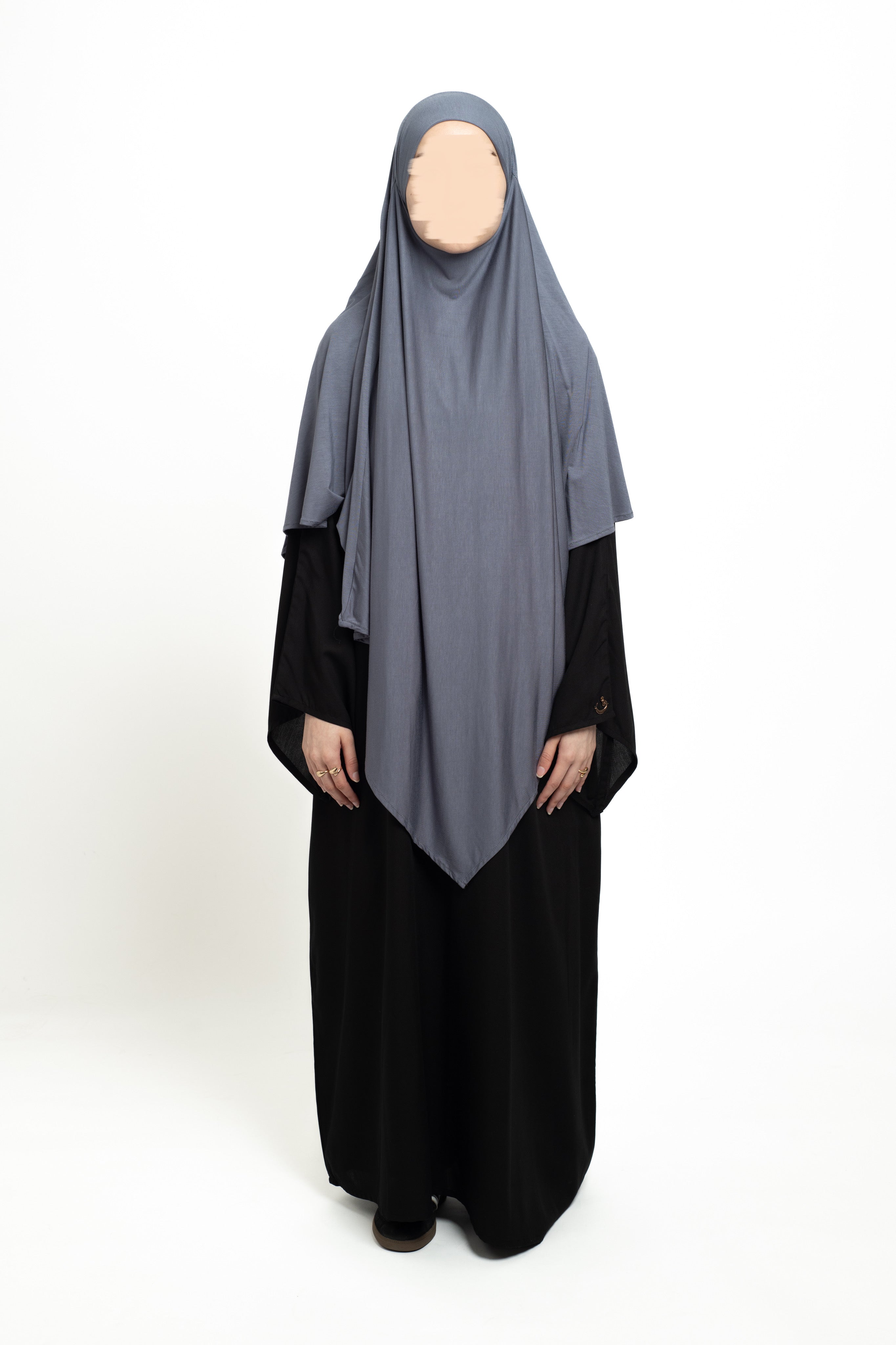 Violet Grey Regular Khimar