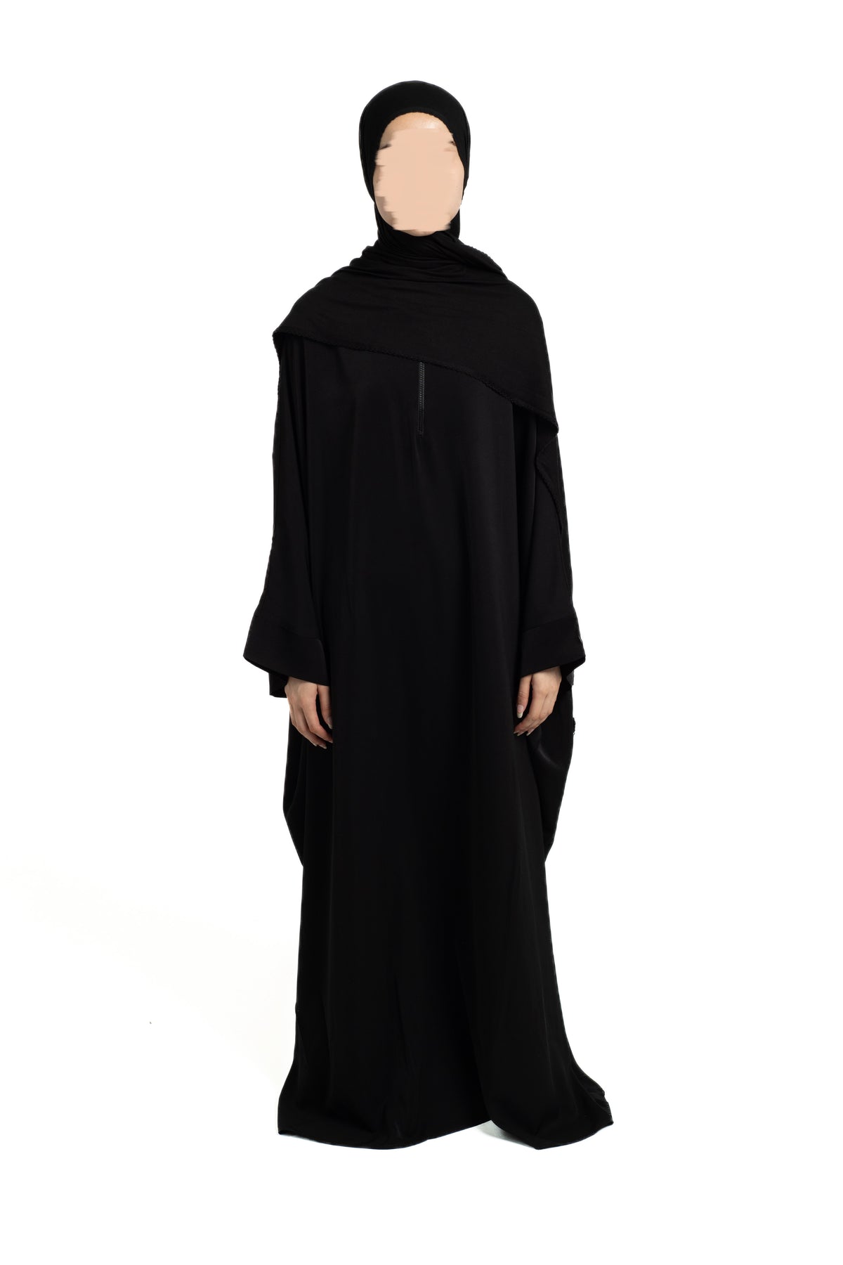 Black batwing abaya