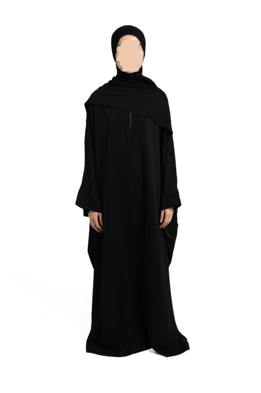 Black batwing abaya