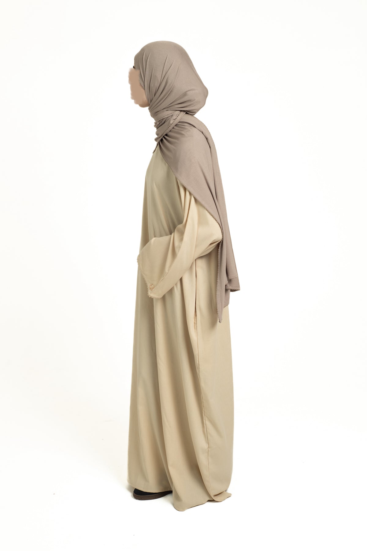 Buttermilk lace abaya