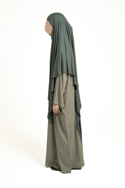Dusty olive regular Khimar