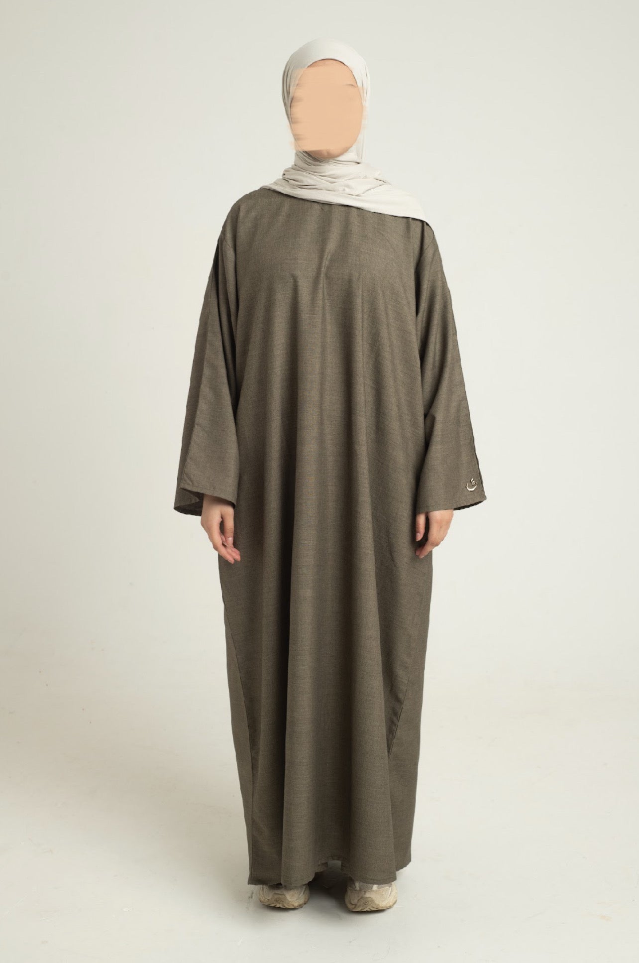 Khaki brown abaya