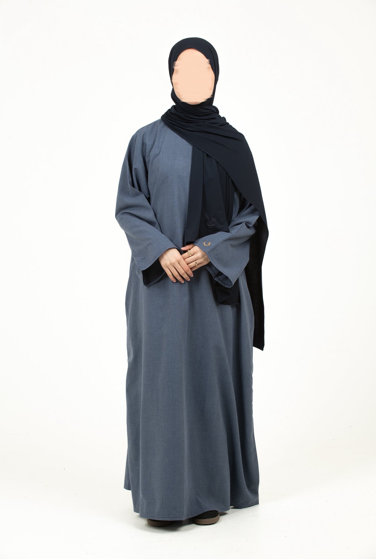Dark blue abaya