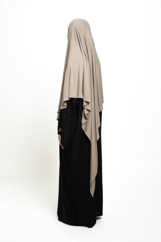 Light mocha Regular Khimar