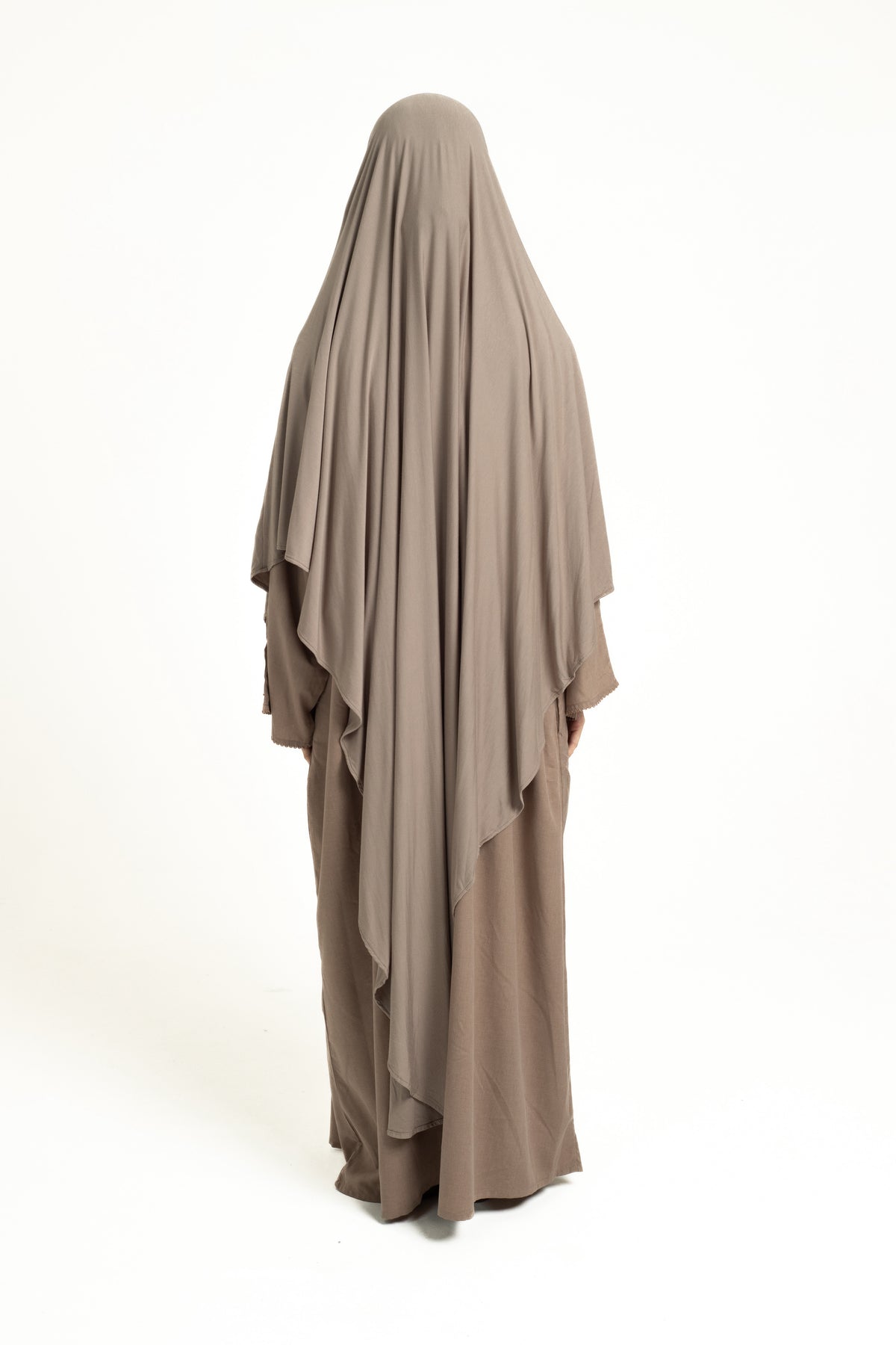 Light mocha maxi khimar