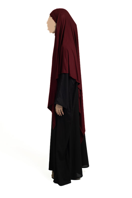 Deep Maroon regular Khimar
