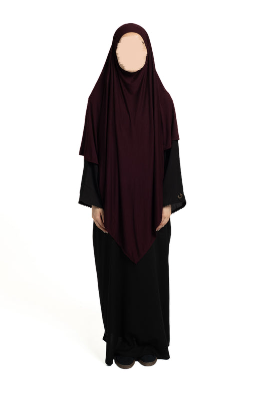 Burgundy Regular Khimar