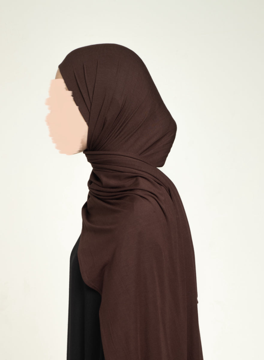 Bamboo Hijab - Dark Chocolate