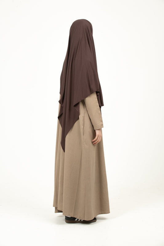 Chocolate Short Diamond Khimar