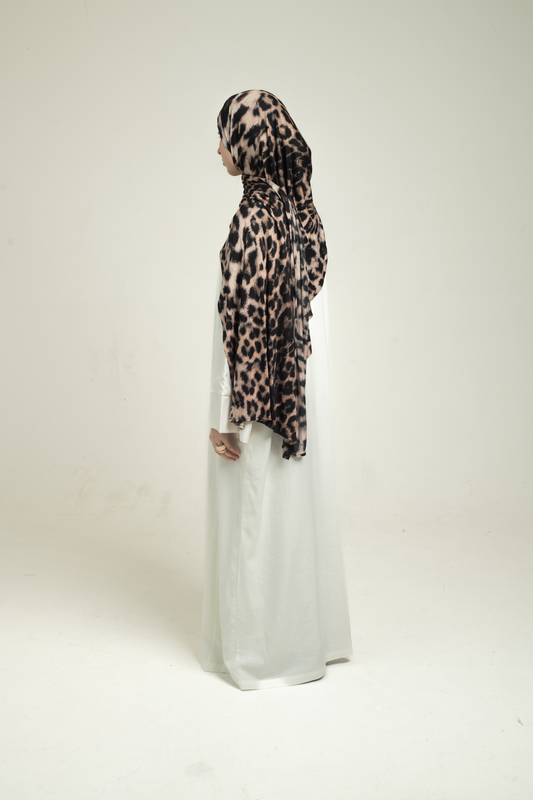Linen Abaya - White