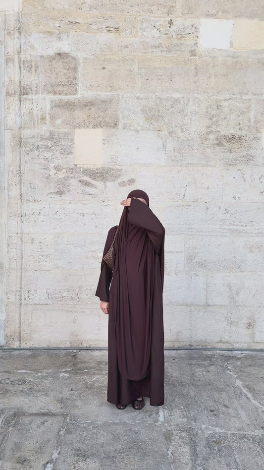 Deep chocolate abaya